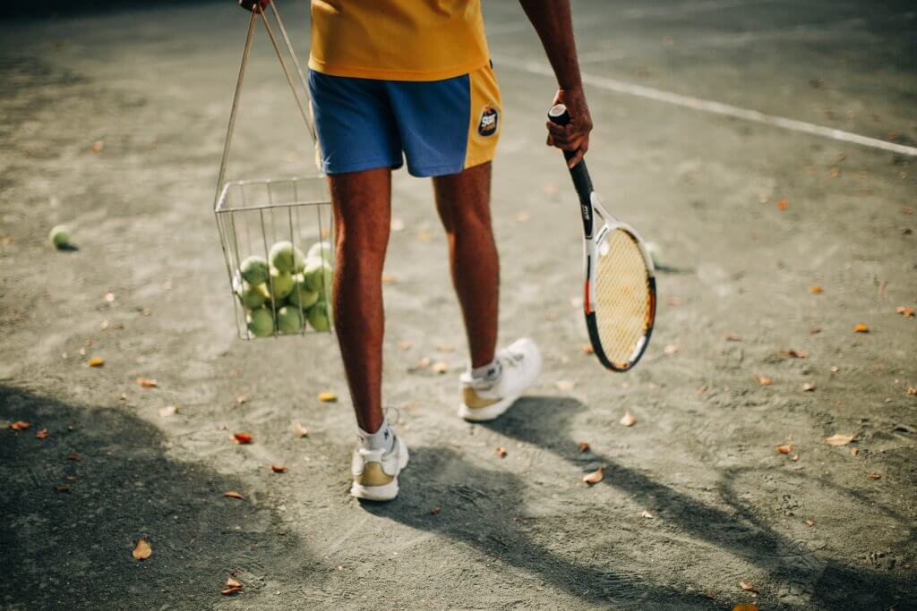 Tennisplatz Trocken